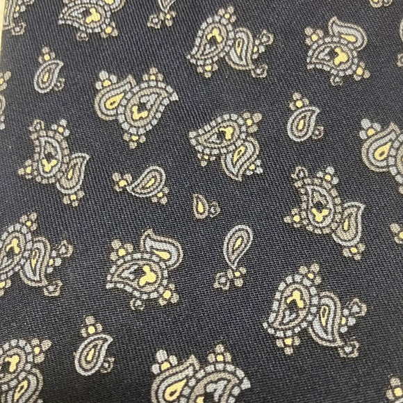 Vintage Don Loper Beverly Hills Mens 100% Italian Silk Paisley Tie Made in USA - Picture 3 of 7